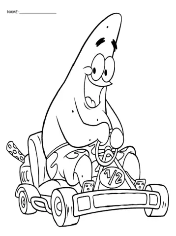 Sandy Cheeks SpongeBob Printable Coloring Pages