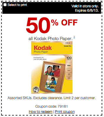 Printable Kodak Staples Coupons