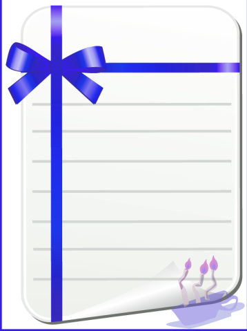 Printable Blue Stationaries 