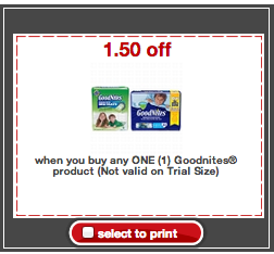 Printable Target Nighttime Diaper Coupon