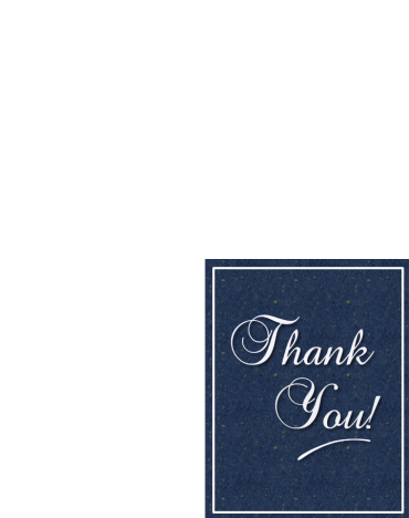 Printable Blue Thank You Cards