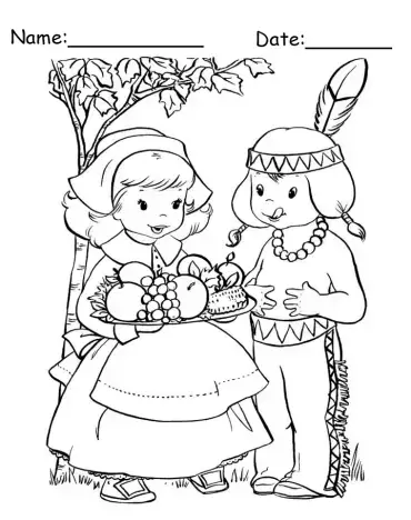 8 Free Printable Thanksgiving Coloring Pages