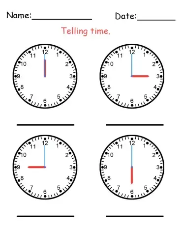10 free printable time worksheets