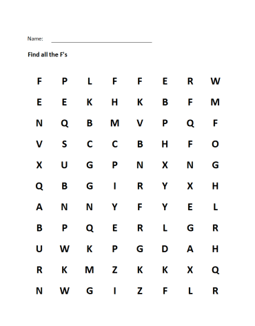 30+ Free Printable Visual Scanning Worksheets