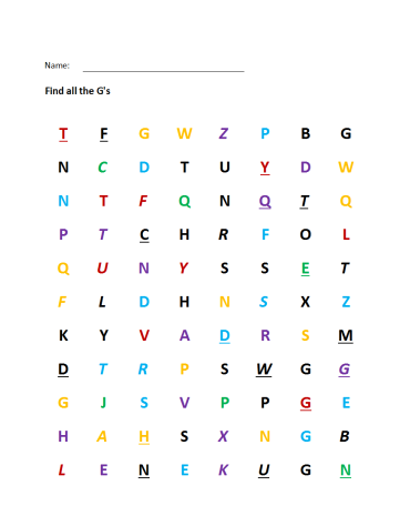30+ Free Printable Visual Scanning Worksheets
