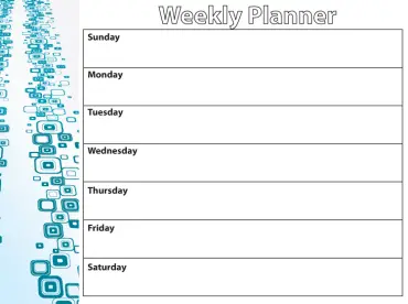 20+ Free Printable Weekly Calendars