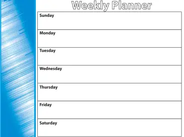 20+ Free Printable Weekly Calendars