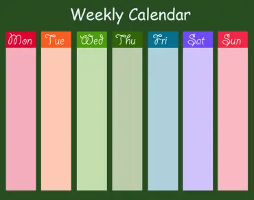 Page2:20+ Free Printable Weekly Calendars