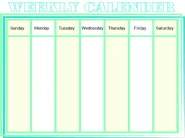Page2:20+ Free Printable Weekly Calendars