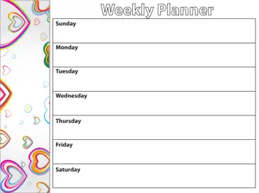 20+ Free Printable Weekly Calendars