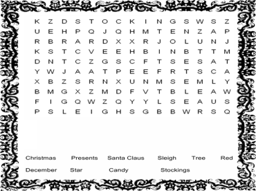 Free Word Search Puzzles
